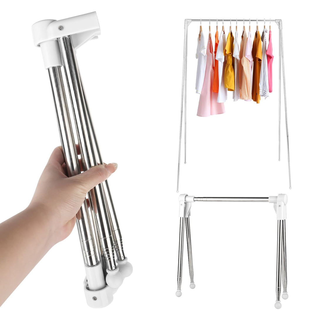 Tragbares, zusammenklappbares Kleidungsstück, 84–180 cm (33–71 Zoll) tragbares Reisegestell, zusamme