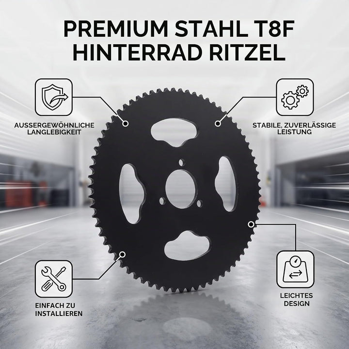 Stahl Kettenrad, T8F 74T Zahn 35MM Motorrad Kettenrad Langlebiges Motorrad Ersatzzubehör