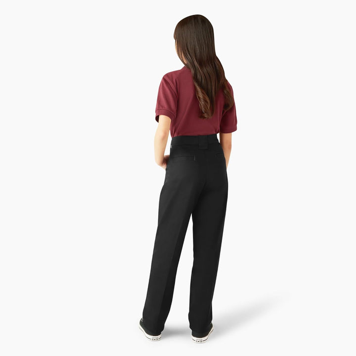 Dickies Mädchen Gleichmässige Stretch-Hose, schmal, gerade Uniform Stretch Slim Straight Pant 4 Schw