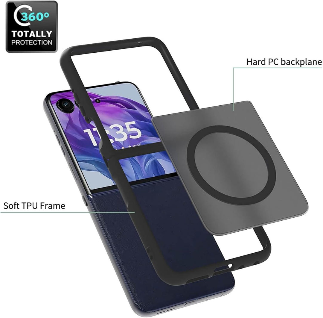 GIOPUEY Magnetische Handyhülle für Motorola Razr 60 Ultra Hülle, Case Kompatibel mit MagSafe, Matte