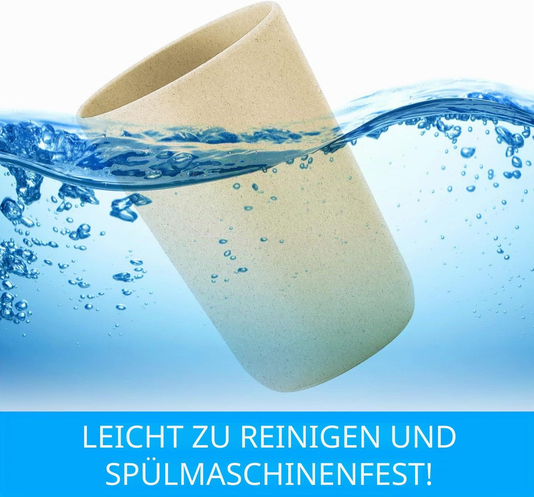 Utensilienhalter Küche, Rund cremefarben - Stylische Küchenhelfer Aufbewahrung - Küchenutensilienhal