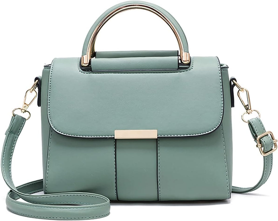 PORRASSO Damen Schultertasche Mode Handtasche PU Leder Top Griff Tasche Umhängetasche Schöne Henkelt