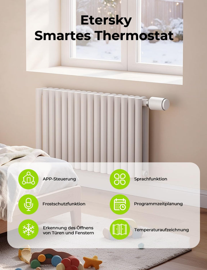 Smartes Heizkörperthermostat mit Zigbee Gateway, mit Smart Life/Tuya 2, 2