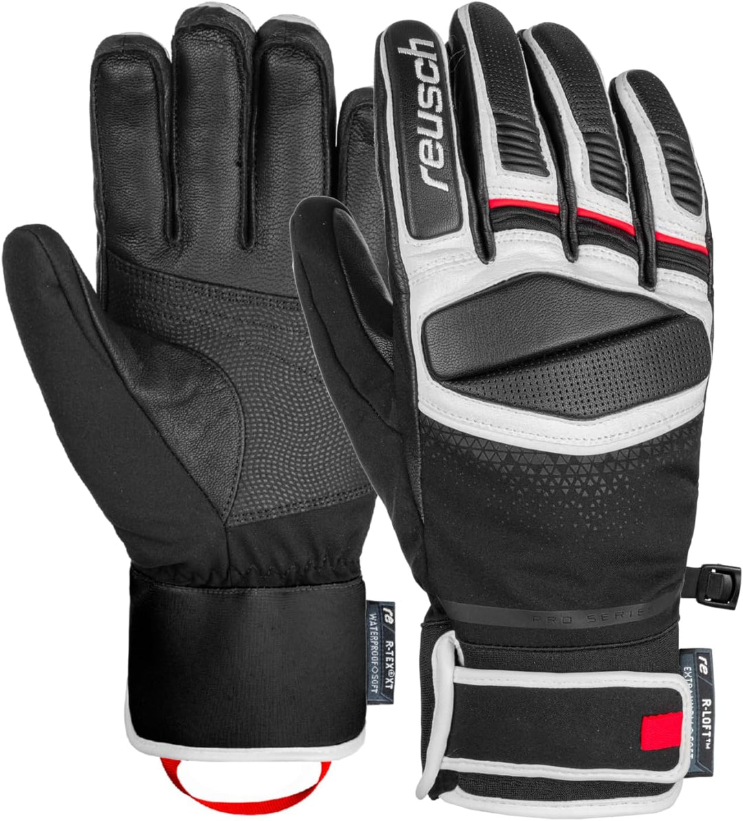 Reusch Herren Mastery Handschuhe 7.5 7745 Black/White/Fire Red, 7.5 7745 Black/White/Fire Red