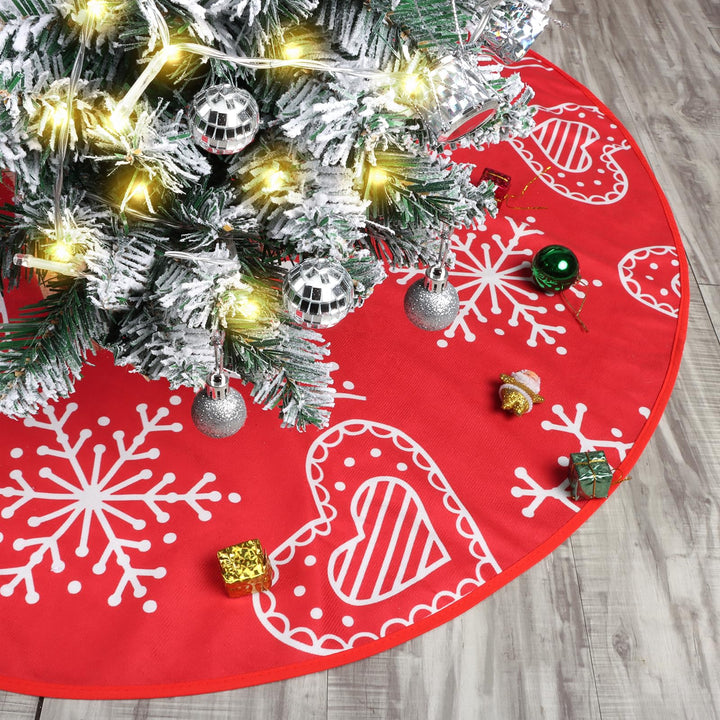 90cm Weihnachtsbaum Decke,Weihnachtsbaumdecke Rund Weihnachtsbaum Rock Christbaumdecke Christmas Tre