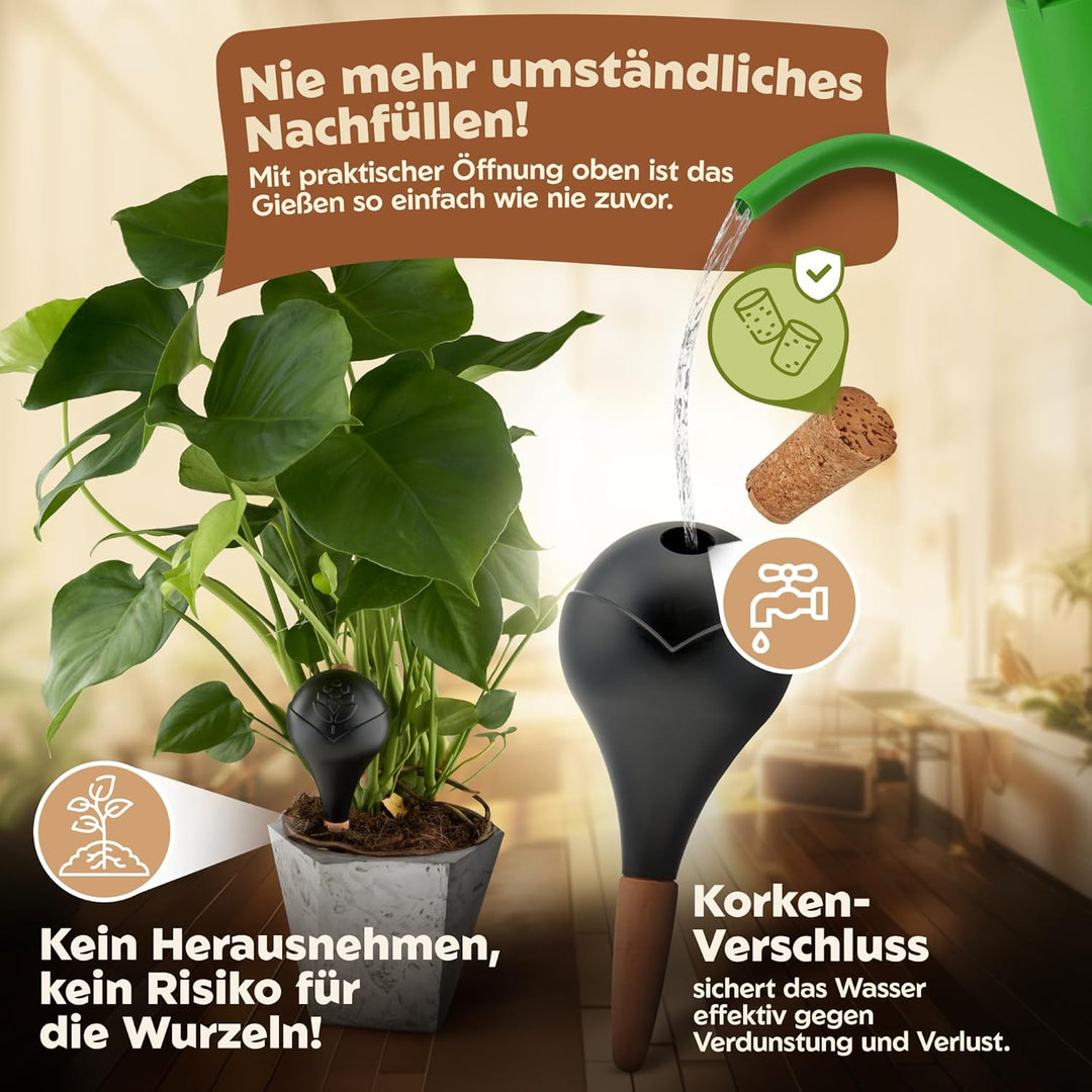 Bewässerungskugeln - XL (400 ml) - automatische Pflanzen Bewässerung - Wasserspender Pflanzen - Tonk