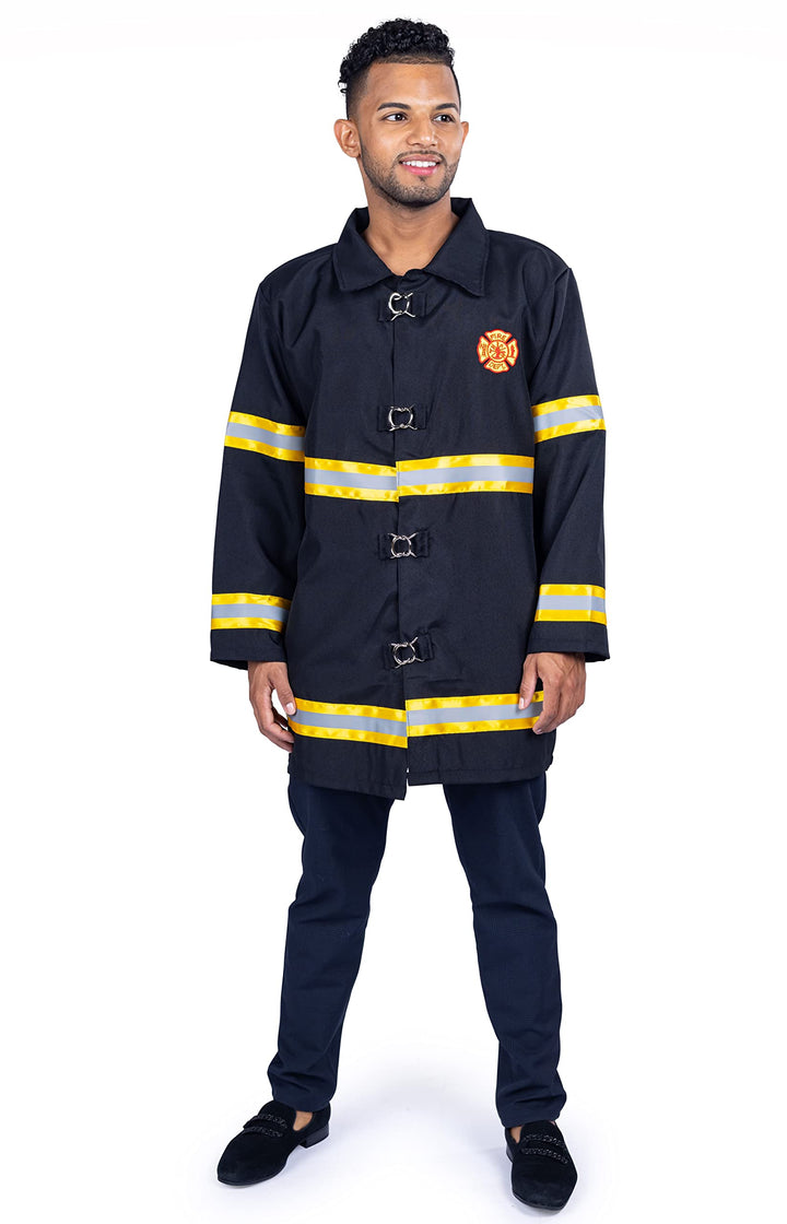 Dress Up America Feuerwehrkostüm Für Erwachsene - Herren-Feuerwehrjacke