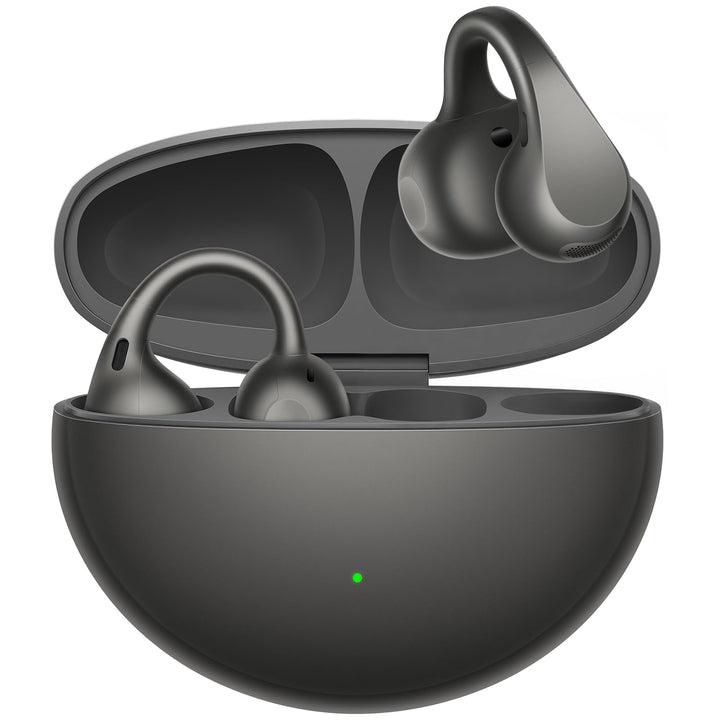 Oppo Enco Clip2 Open Ear Kopfhörer, Knochenleitungs-Anrufe,Grey, Grey