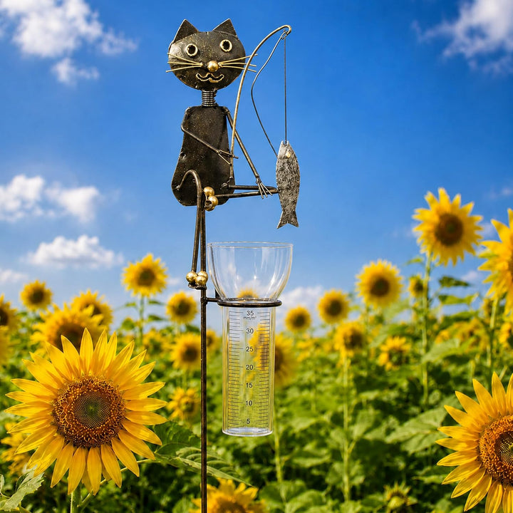 Pommerntraum ® | Regenmesser Niederschlagsmesser Pluviometer Gartendeko Gartenstecker Gartenfigur Ka