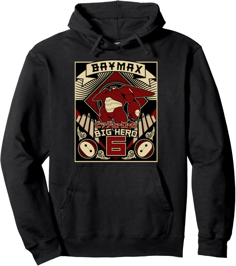 Disney Big Hero 6 Baymax Stylized Poster Pullover Hoodie