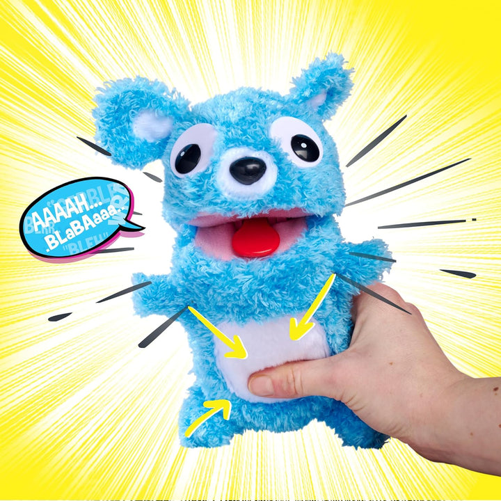 Simba 105953331 ScreamerZ Bär „Babbling Bear“ mit Sound - witziges Kuscheltier mit Schrei-Geräuschen