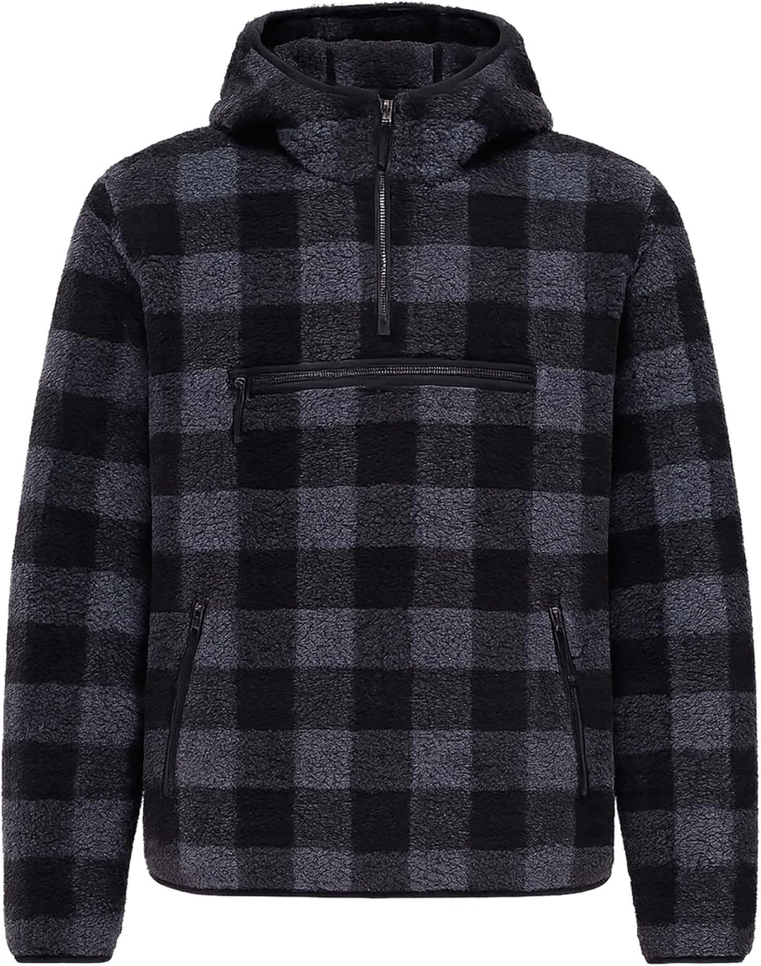 Brandit Teddyfleece Worker Pullover, S Black/Grey