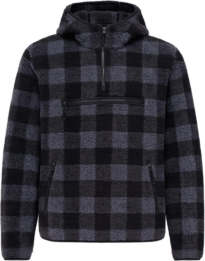 Brandit Teddyfleece Worker Pullover, S Black/Grey
