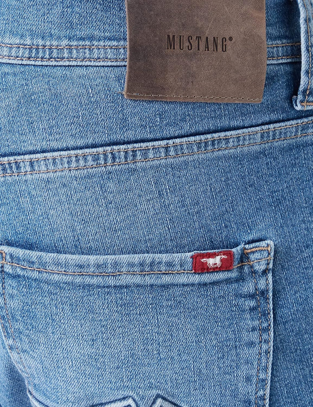 MUSTANG Herren Jeans Hose Style Vegas 29W / 32L Mittelblau 414, 29W / 32L Mittelblau 414