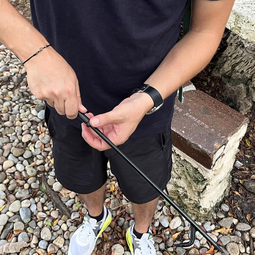 Schürhaken Robuster 66cm Kurzer Schürhaken Kamin Feuerhaken aus Stahl für Feuerschale Kamine Feuerst