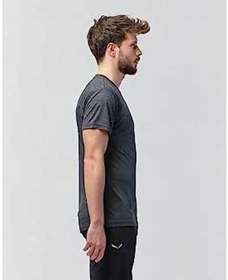 Salewa Puez Melange Dry T-Shirt Herren, Black Out Melange