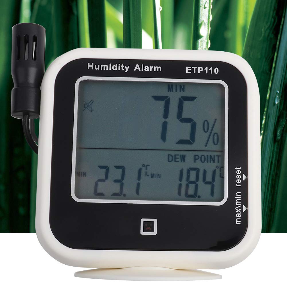 Digitaler Thermohygrometer ETP110 mit Luftfeuchtigkeit und Temperatur Messung sowie Taupunktanzeige