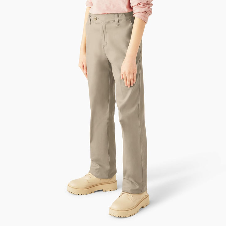 Dickies - - Mädchen KP5519 Stretch Slim Straight Pant, 12, Suede