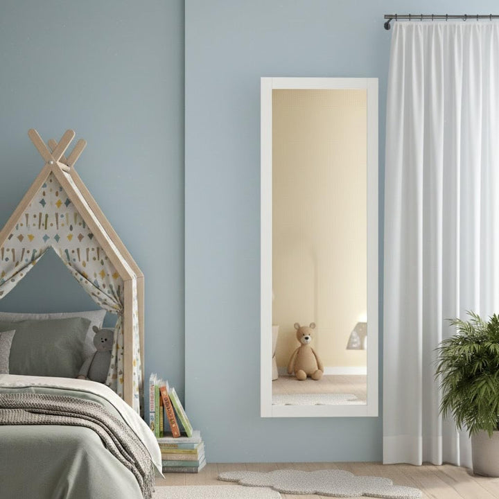ARHome Wandspiegel, Smart, 140 x 50 cm, Weiss, Spiegel, Made in Italy Weiss 140 x 50, Weiss 140 x 50