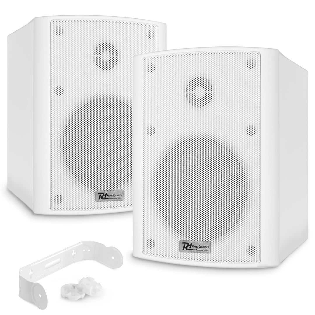 Power Dynamics BC50V Lautsprecher Set 120 Watt, 100 Volt, 8 Ohm Innen- und Aussenlautsprecher, Lauts