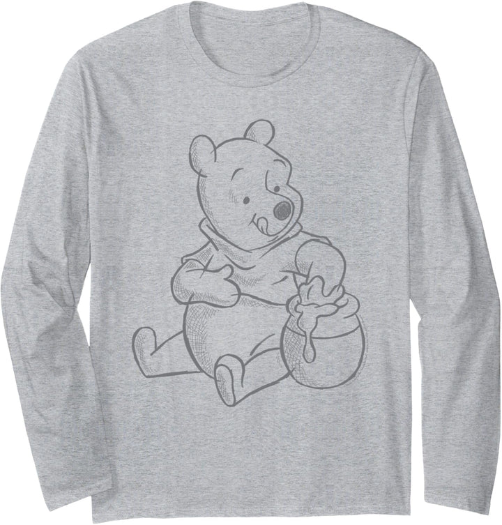Disney Winnie the Pooh Sketch Langarmshirt