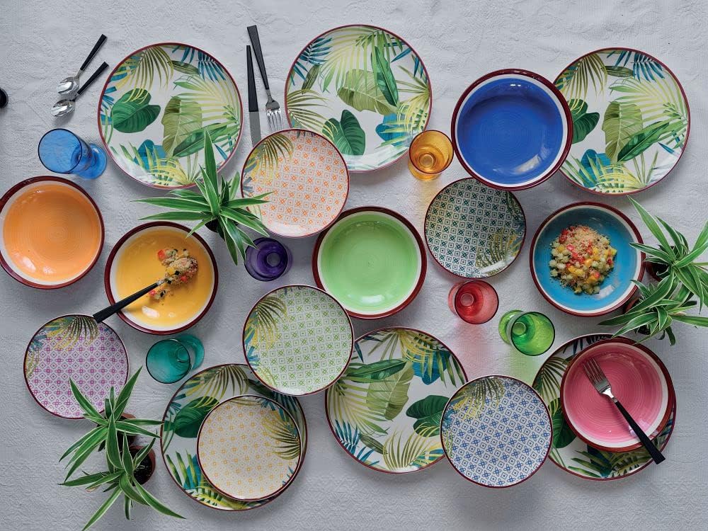 Tognana New Jungle Tellerservice 18-teilig Mehrfarbig