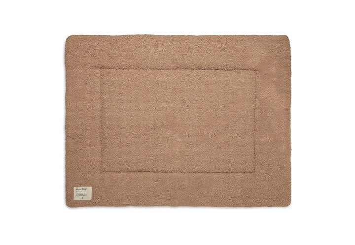 Jollein Krabbeldecke für Baby - Boucle, Biscuit - Laufgittereinlage - 75x95 cm - Spieldecke Baby - H