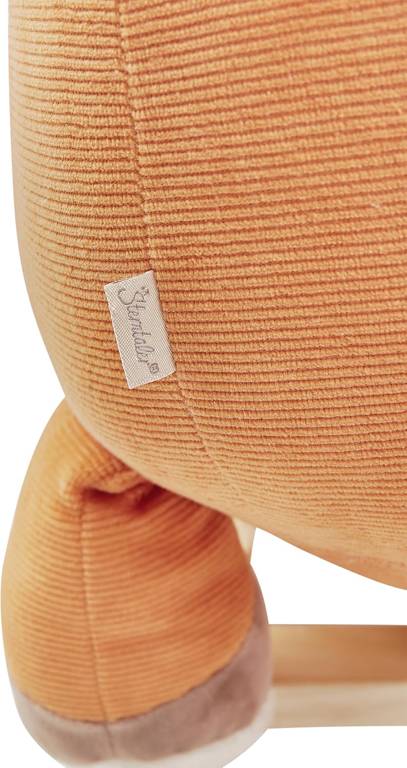 Sterntaler Schaukeltier Fuchs Filou - Schaukeltier aus Cord, Flausch & Holz - mit weicher Sitzfläche