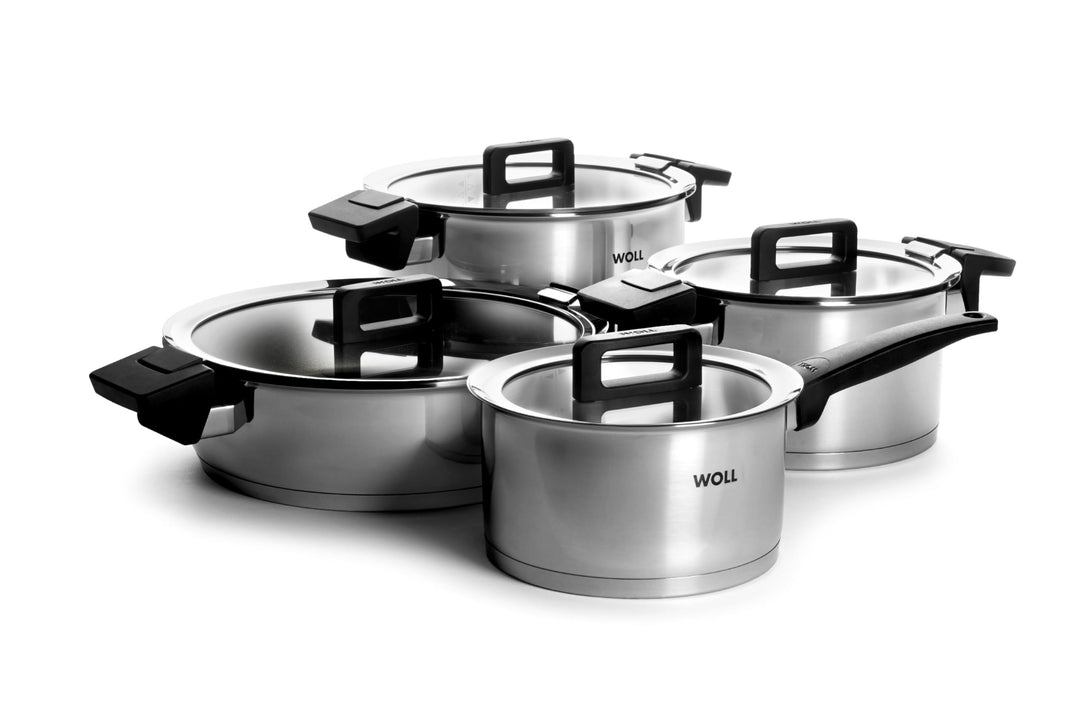Woll Concept 8tlg., Topf-Set, Induktiv - Geeignet für alle Herdarten, Edelstahl, backofenfest bis zu