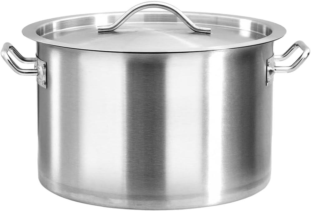 vidaXL Suppentopf mit 2 Griffen Kochtopf Universaltopf Induktion Topf Spaghettitopf Induktionstopf G