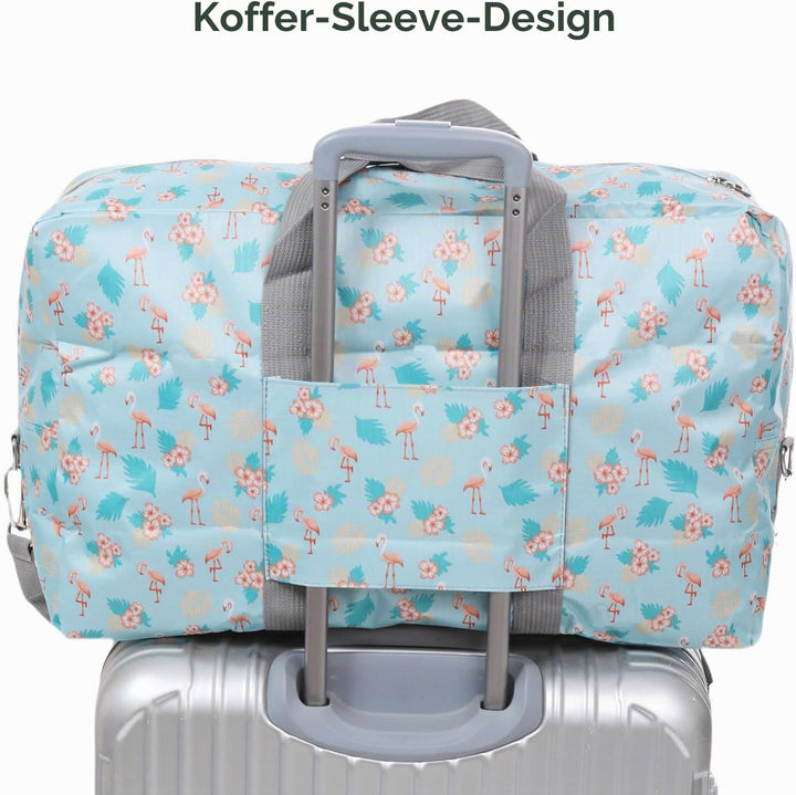 Arxus Grosse Faltbare Reisetasche Tragen Sie die Reisetasche am Wochenende über dem Gepäck mit Schul