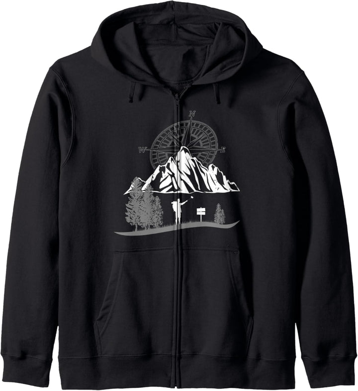 Berge und Wandern für Herren, Damen und Kinder Wander Kapuzenjacke