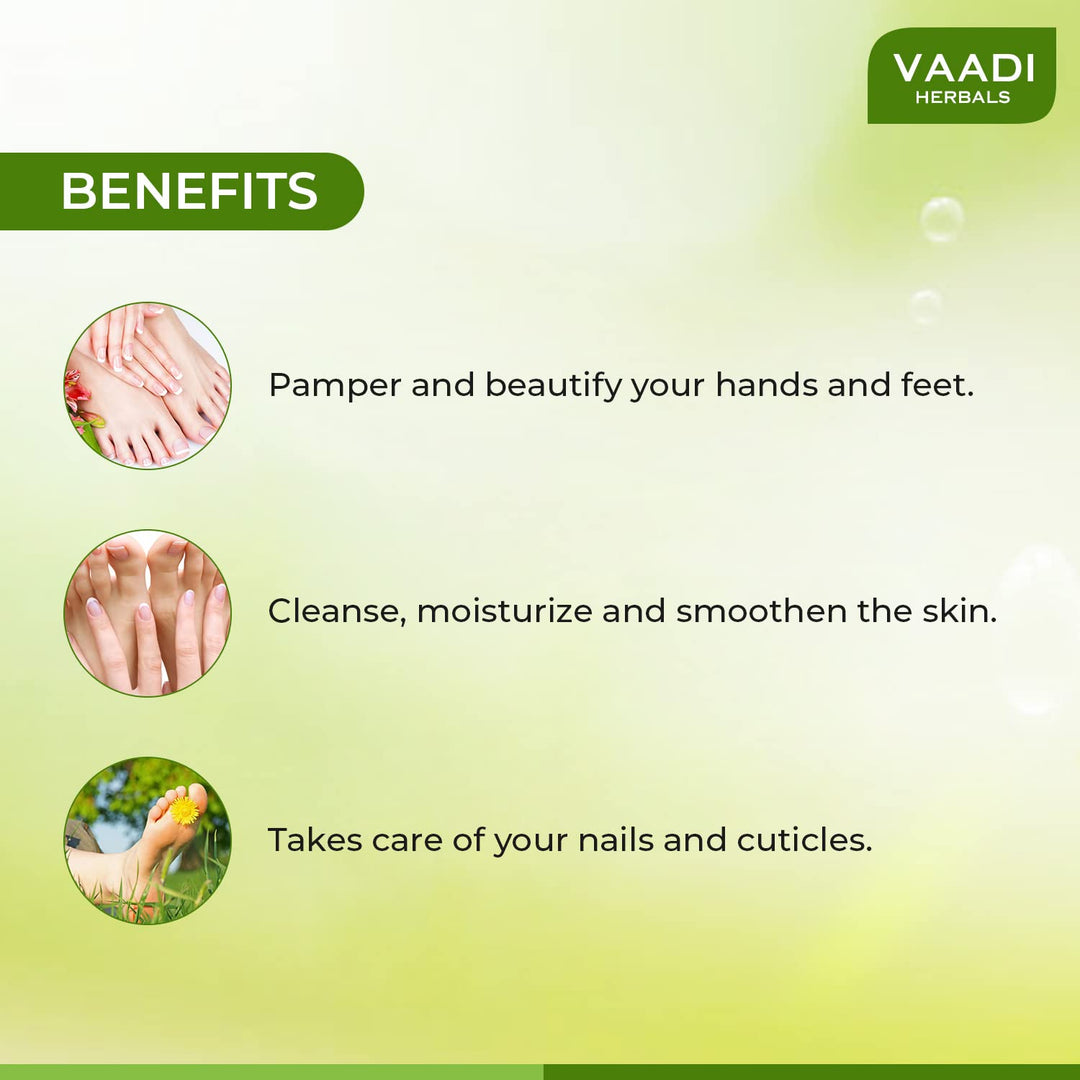 Vaadi Herbal Bio Pedicure Manicure Spa Kit Soothing & Refreshing hands feet toes nails & 135 ml