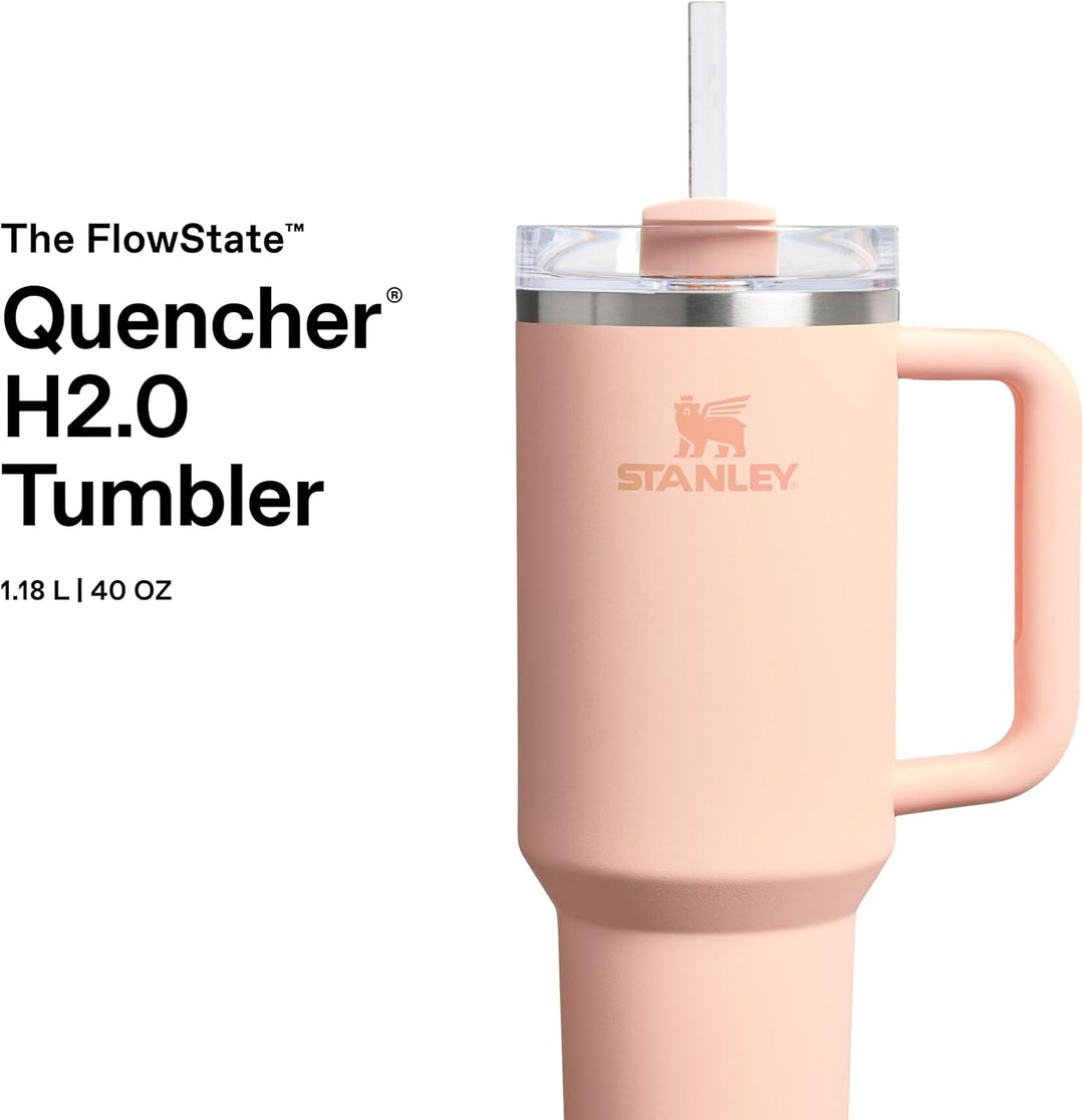 STANLEY 1913 Quencher H2.0 Flowstate Trinkflasche Mit Strohhalm 1.2L - Thermobecher Kühlt 11 Stunden