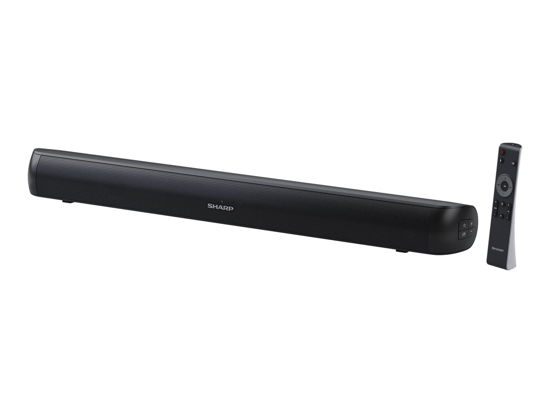 SHARP HTSB107 2.0 Soundbar 90W (USB, Bluetooth, HDMI, Optisch, AUX-In (3,5mm), Breite: 65cm), schwar