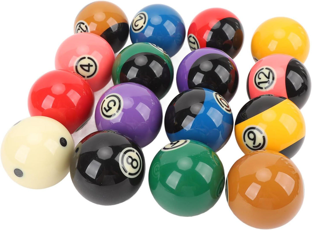 Billardkugeln Set, 16 Stück Billiard Kugel Set 5,72 cm Durchmesser Professionelles Harz Billardkugel