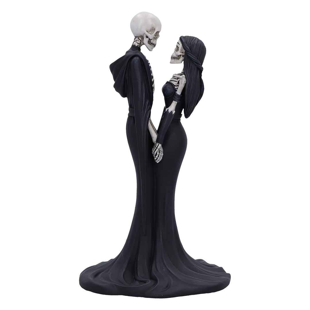 Nemesis Now Eternal Vow 24 cm, Kunstharz, Gothic-Hochzeitsgeschenk, Skelett-Gelübde-Figur, gegossen