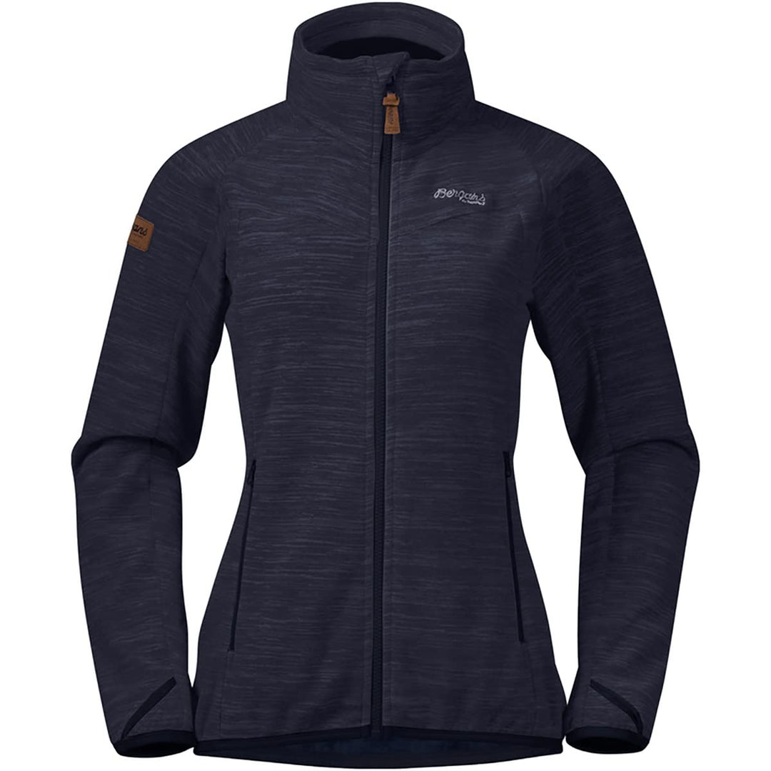 Bergans Hareid Fleece W Jacket NoHood, XS Dark Navy