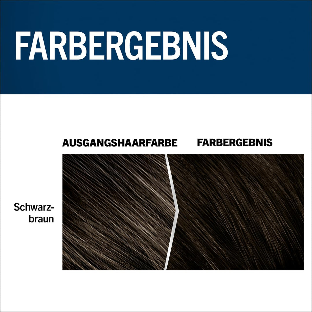 Schwarzkopf Men Perfect Anti-Grau Tönungs-Gel 80 Schwarzbraun (80 ml), Haarfarbe für Männer blendet
