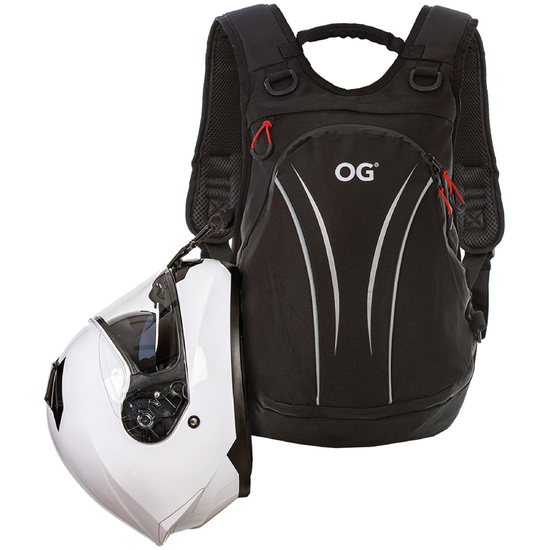 OG Original Roadrunner Motorrad Rucksack Wasserdicht Schwarz Leicht 20l, Motorradhelm-Tasche, Helm-T