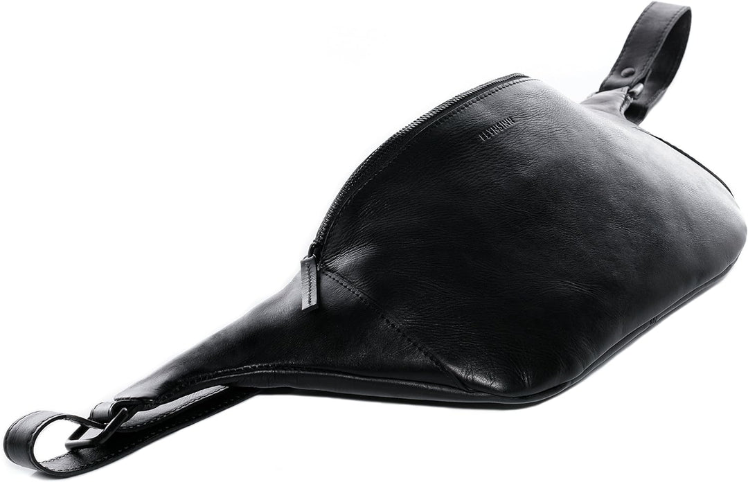 FEYNSINN Hüfttasche Milla aus Premium Leder I Body Bag XL gross für Herren und Damen I Festival Tasc