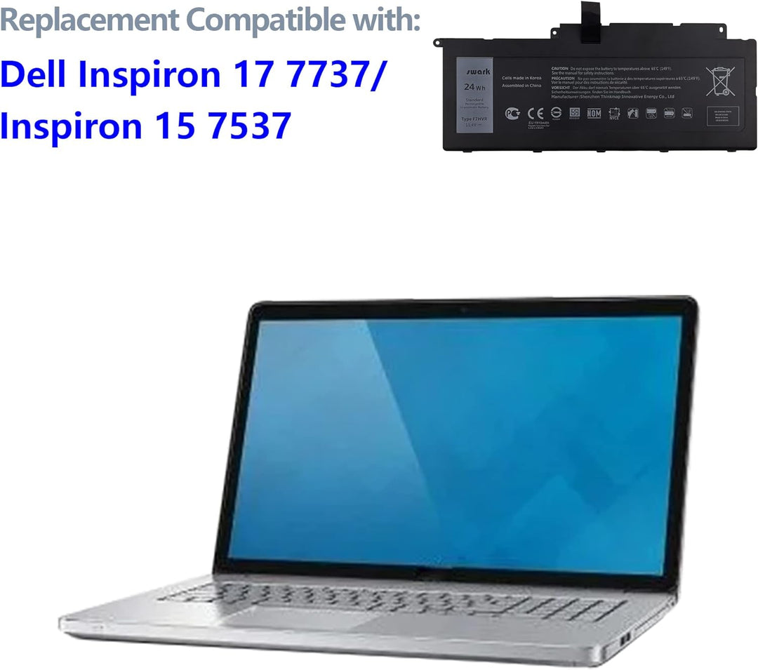 Swark Akku F7HVR Replacement Komplett with [Dell] Inspiron 15 7537 17 7737 17 7746 Replacement for 0