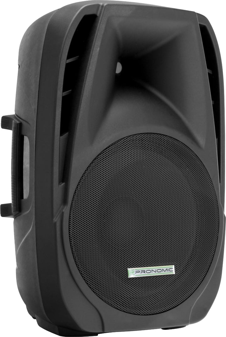 Pronomic PH15A Bühnen- und Konzertlautsprecher Aktiv PA-Lautsprecher Aktive ABS PA-Box, 15 Zoll, 38