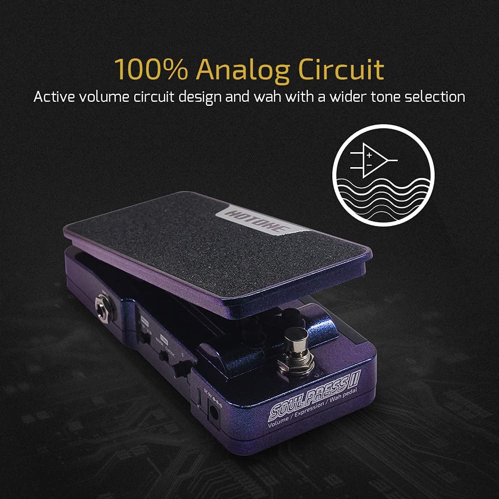 Hotone WAH AKTIV Volume Passive Expression 4 in 1 Gitarre Effektpedal schaltbar mit sichtbaren Gitar