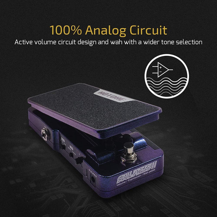 Hotone WAH AKTIV Volume Passive Expression 4 in 1 Gitarre Effektpedal schaltbar mit sichtbaren Gitar