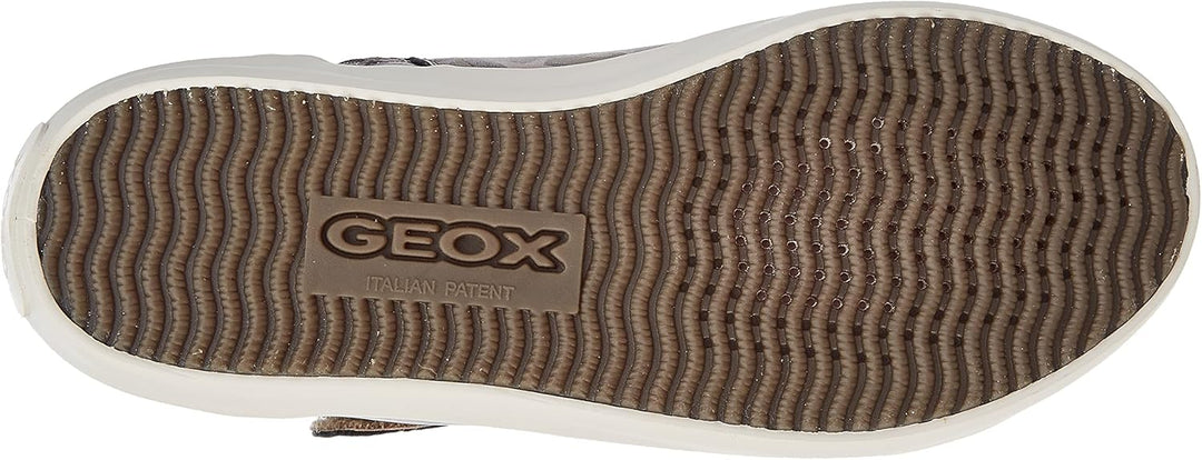 Geox Mädchen J Gisli Girl A Sneakers 27 EU Smoke Grey Platinum, 27 EU Smoke Grey Platinum