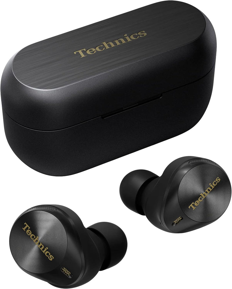Technics EAH-AZ80E-K kabellose Ohrhörer mit Noise Cancelling, Multipoint Bluetooth 3 Geräte, bequeme