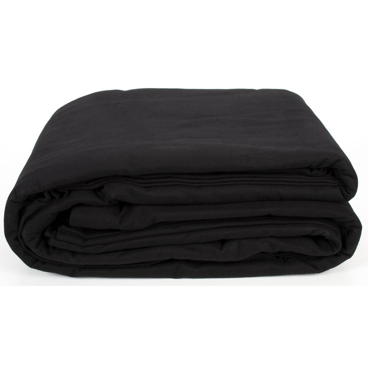 LightmaXX Premium Bühnenmolton, 5m x 300cm, 300g/qm, Schwarz, B1 Zertifiziert DIN 4102, 100% Baumwol