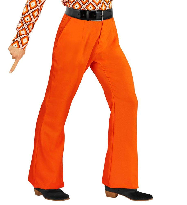 shoperama 70er Jahre Retro Herren Hose mit und ohne Muster Disco Kostüm Siebziger Schlager, Grösse:X