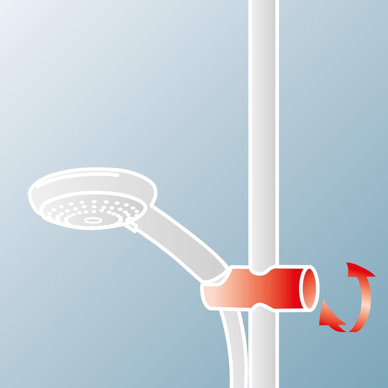 Duschsystem Regendusche mit Einhebelmischer und Kopfbrause rund chrom von Schulte, Rund